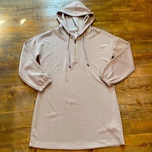 New Cable & Gauge Gray Hoodie Tunic Dress size medium